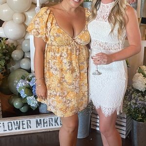 Forever 21 Cut Out Floral Dress